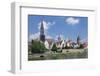 View over River Danube to the Old Town of Ulm-Markus Lange-Framed Photographic Print