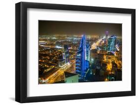 View over Riyadh from the Al Faisaliyah Centre skyscraper, Riyadh, Saudi Arabia, Middle East-Michael Runkel-Framed Premium Photographic Print