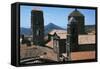 View over Roofs of Medieval Village of Casertavecchia-null-Framed Stretched Canvas