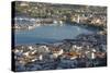 View over Rooftops to the Picturesque Harbour, Zakynthos Town, Zakynthos (Zante) (Zakinthos)-Ruth Tomlinson-Stretched Canvas