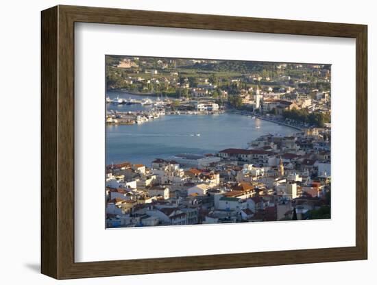 View over Rooftops to the Picturesque Harbour, Zakynthos Town, Zakynthos (Zante) (Zakinthos)-Ruth Tomlinson-Framed Photographic Print