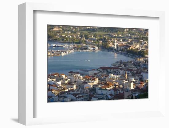 View over Rooftops to the Picturesque Harbour, Zakynthos Town, Zakynthos (Zante) (Zakinthos)-Ruth Tomlinson-Framed Photographic Print