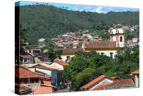 View over Sabara and Nossa Senhora Do Carmo Church-Gabrielle and Michael Therin-Weise-Stretched Canvas