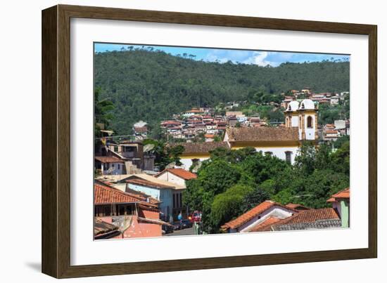 View over Sabara and Nossa Senhora Do Carmo Church-Gabrielle and Michael Therin-Weise-Framed Photographic Print