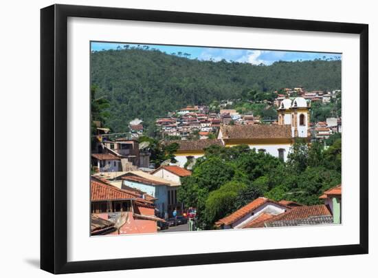 View over Sabara and Nossa Senhora Do Carmo Church-Gabrielle and Michael Therin-Weise-Framed Photographic Print