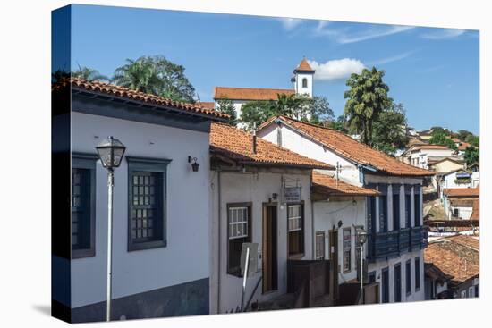 View over Sabara and Nossa Senhora Do Carmo Church-Gabrielle and Michael Therin-Weise-Stretched Canvas