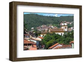 View over Sabara and Nossa Senhora Do Carmo Church-Gabrielle and Michael Therin-Weise-Framed Photographic Print