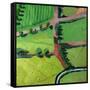 View over Safron Walden or Thaxted-Thomas MacGregor-Framed Stretched Canvas