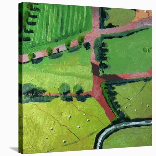 View over Safron Walden or Thaxted-Thomas MacGregor-Stretched Canvas
