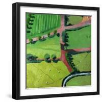 View over Safron Walden or Thaxted-Thomas MacGregor-Framed Giclee Print