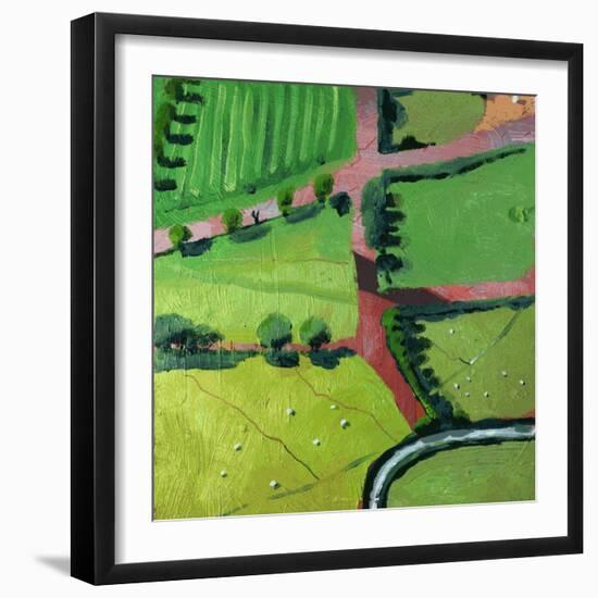 View over Safron Walden or Thaxted-Thomas MacGregor-Framed Giclee Print