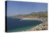 View over Samos Harbour and Town, Isle of Samos, Eastern Sporades, Greek Islands, Greece, Europe-Nick Upton-Stretched Canvas