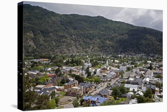 View over San Martin De Los Andes, Patagonia, Argentina, South America-Yadid Levy-Stretched Canvas