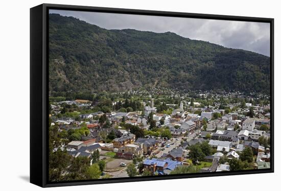 View over San Martin De Los Andes, Patagonia, Argentina, South America-Yadid Levy-Framed Stretched Canvas