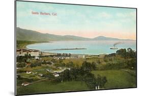 View over Santa Barbara, California-null-Mounted Art Print