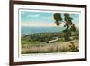 View over Santa Barbara, California-null-Framed Art Print