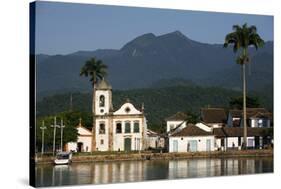 View over Santa Rita Church, Parati, Rio de Janeiro State, Brazil, South America-Yadid Levy-Stretched Canvas
