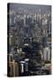 View over Sao Paulo Skyscrapers and Traffic Jam from Taxi Helicopter-Olivier Goujon-Stretched Canvas