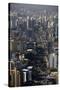 View over Sao Paulo Skyscrapers and Traffic Jam from Taxi Helicopter-Olivier Goujon-Stretched Canvas