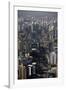 View over Sao Paulo Skyscrapers and Traffic Jam from Taxi Helicopter-Olivier Goujon-Framed Photographic Print