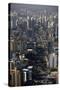 View over Sao Paulo Skyscrapers and Traffic Jam from Taxi Helicopter-Olivier Goujon-Stretched Canvas