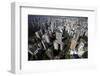 View over Sao Paulo Skyscrapers and Traffic Jam from Taxi Helicopter-Olivier Goujon-Framed Photographic Print