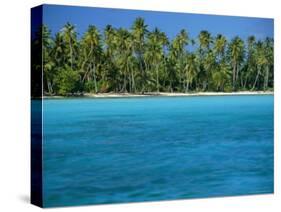 View Over Sea to the Beach, Bora Bora, Leeward Group, Society Islands, South Pacific Islands-Maurice Joseph-Stretched Canvas