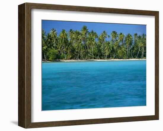 View Over Sea to the Beach, Bora Bora, Leeward Group, Society Islands, South Pacific Islands-Maurice Joseph-Framed Photographic Print