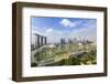 View over Singapore Skyline around Marina Bay with Marina Bay Sands-Fraser Hall-Framed Photographic Print