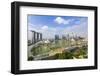 View over Singapore Skyline around Marina Bay with Marina Bay Sands-Fraser Hall-Framed Photographic Print