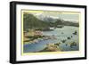 View over Sitka-null-Framed Art Print