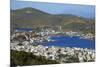 View over Skala, Patmos, Dodecanese, Greek Islands, Greece, Europe-null-Mounted Photographic Print