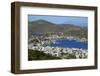 View over Skala, Patmos, Dodecanese, Greek Islands, Greece, Europe-null-Framed Photographic Print