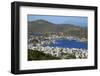 View over Skala, Patmos, Dodecanese, Greek Islands, Greece, Europe-null-Framed Photographic Print