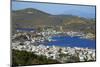 View over Skala, Patmos, Dodecanese, Greek Islands, Greece, Europe-null-Mounted Photographic Print