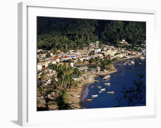 View Over Soufriere, St. Lucia, Windward Islands, West Indies, Caribbean, Central America-Yadid Levy-Framed Photographic Print