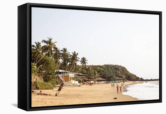 View over South Anjuna Beach, Goa, India, Asia-Yadid Levy-Framed Stretched Canvas