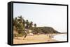 View over South Anjuna Beach, Goa, India, Asia-Yadid Levy-Framed Stretched Canvas