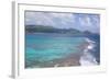 View over South Coast and Coral Reef-Frank Fell-Framed Photographic Print