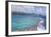 View over South Coast and Coral Reef-Frank Fell-Framed Photographic Print