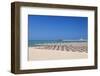 View over Spiaggia Di San Lorenzo Beach to the Lighthouse on Isola Di Sant'Eufemia Island, Vieste-Markus Lange-Framed Photographic Print