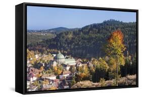 View over St. Blasien with the Monastery, Black Forest, Baden Wurttemberg, Germany, Europe-Markus Lange-Framed Stretched Canvas