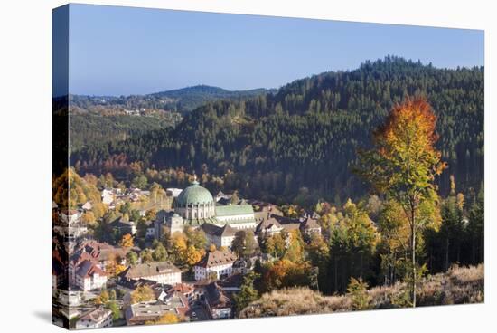 View over St. Blasien with the Monastery, Black Forest, Baden Wurttemberg, Germany, Europe-Markus Lange-Stretched Canvas