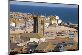 View over St. Ives, Cornwall, England, United Kingdom, Europe-Miles Ertman-Mounted Photographic Print