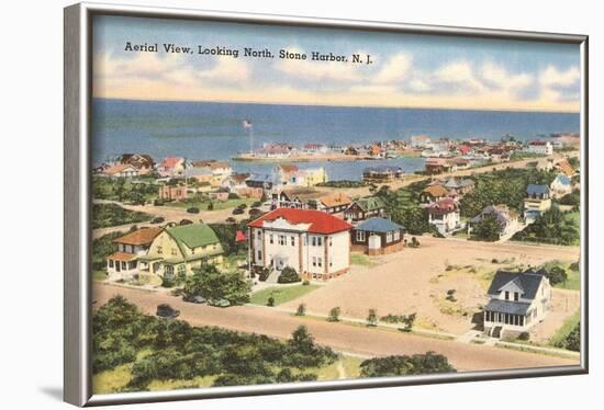 View over Stone Harbor, New Jersey-null-Framed Art Print