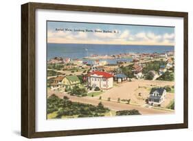 View over Stone Harbor, New Jersey-null-Framed Art Print