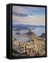 View over Sugarloaf Mountain and City Centre, Rio De Janeiro, Brazil-Peter Adams-Framed Stretched Canvas