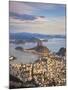 View over Sugarloaf Mountain and City Centre, Rio De Janeiro, Brazil-Peter Adams-Mounted Photographic Print