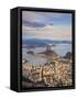 View over Sugarloaf Mountain and City Centre, Rio De Janeiro, Brazil-Peter Adams-Framed Stretched Canvas