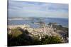 View over Sugarloaf Mountain in Guanabara Bay, Rio de Janeiro-Peter Adams-Stretched Canvas